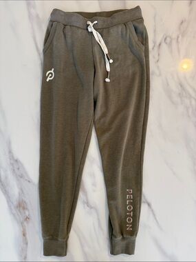 Peloton Womens Jogger Sweatpants Small Olive Green